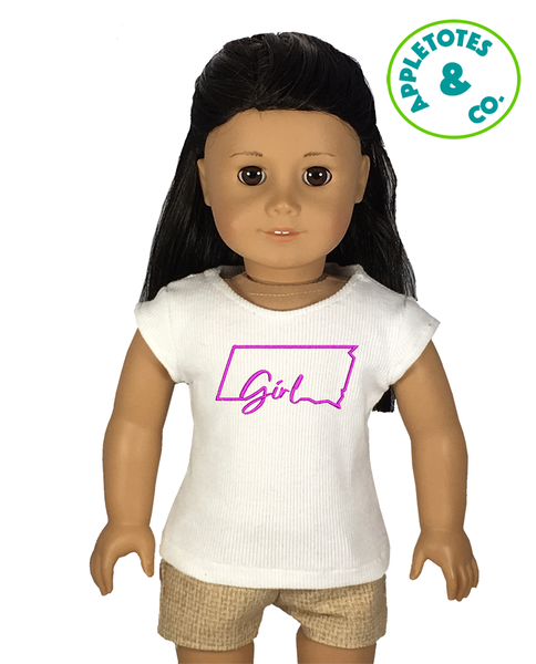 South Dakota Girl Machine Embroidery File for 18" Dolls