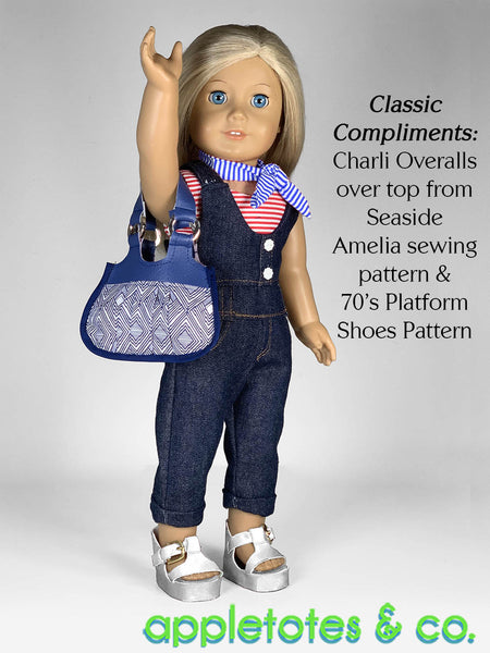 Stella Handbag 18 Inch Doll Pattern - SVG Files Included
