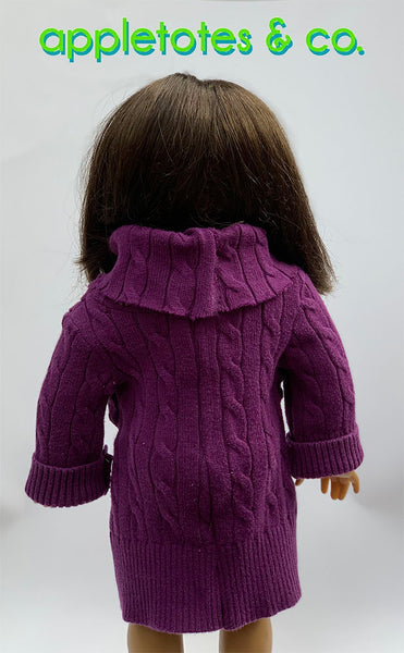 Sweater Dress Sewing Pattern for 18 Inch Dolls