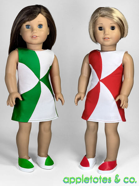 Swirl Dress 18 Inch Doll Sewing Pattern