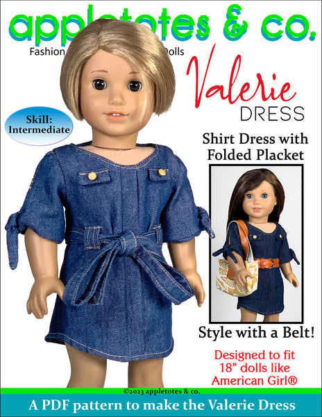 Valerie Dress 18 Inch Doll Sewing Pattern