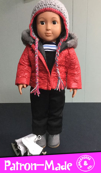 Quilted Parka Bundle Sewing Pattern for 18 Inch Dolls