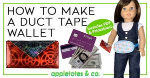 How to Make a DIY Duct Tape Wallet for 18 Inch Dolls