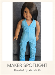 Customer-made Misty Romper 18 Inch Doll Sewing Pattern