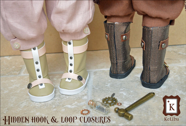 Steampunk Inventor Boots 18 Inch Doll Sewing Pattern