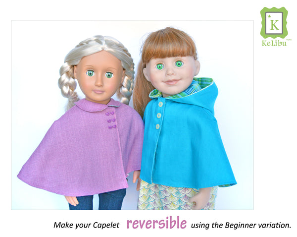 Capelet 18 Inch Doll Sewing Pattern