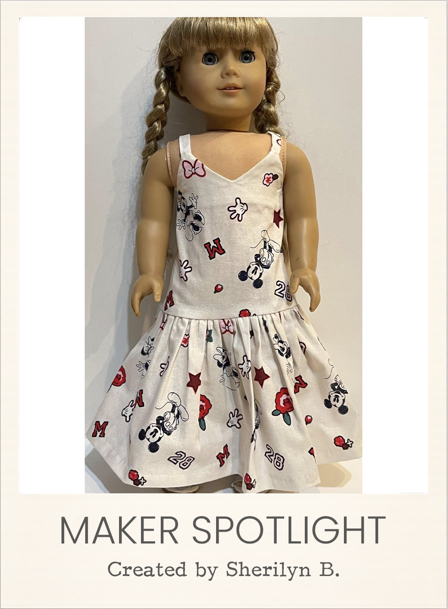 April Dress 18 Inch Doll Sewing Pattern