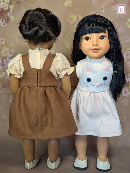 Animal Pinafore Dress 18 Inch Doll Sewing Pattern