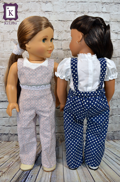 Sweetheart Overalls Inch Doll Sewing Pattern