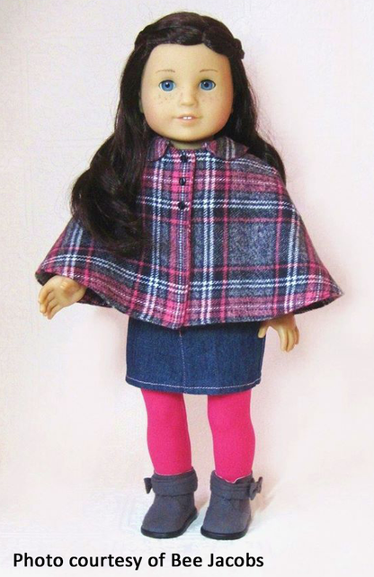 Capelet 18 Inch Doll Sewing Pattern