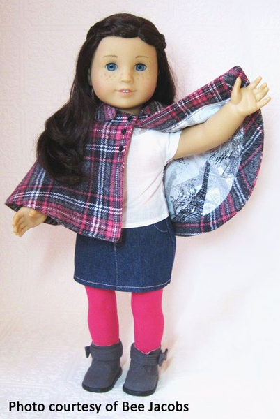 Capelet 18 Inch Doll Sewing Pattern