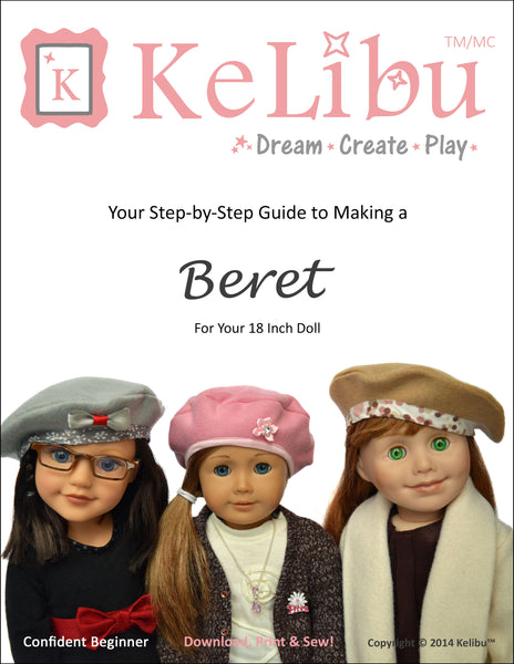 Beret 18 Inch Doll Sewing Pattern