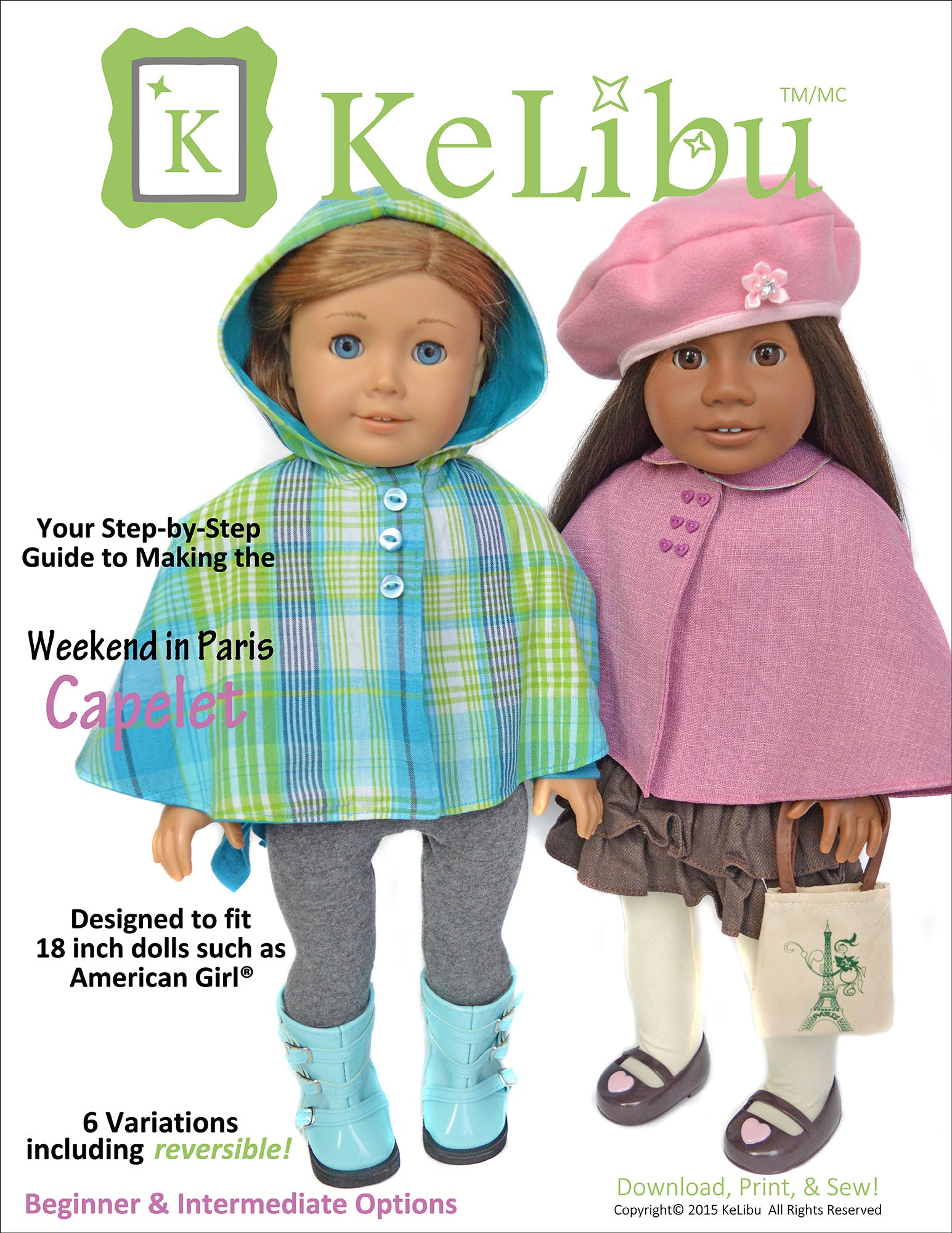 Capelet 18 Inch Doll Sewing Pattern