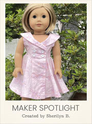 Customer-made Carmela Dress 18 Inch Doll Sewing Pattern