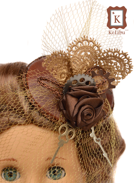 Steampunk Separates Mini Top Hat and Fascinator 18 Inch Doll Sewing Pattern