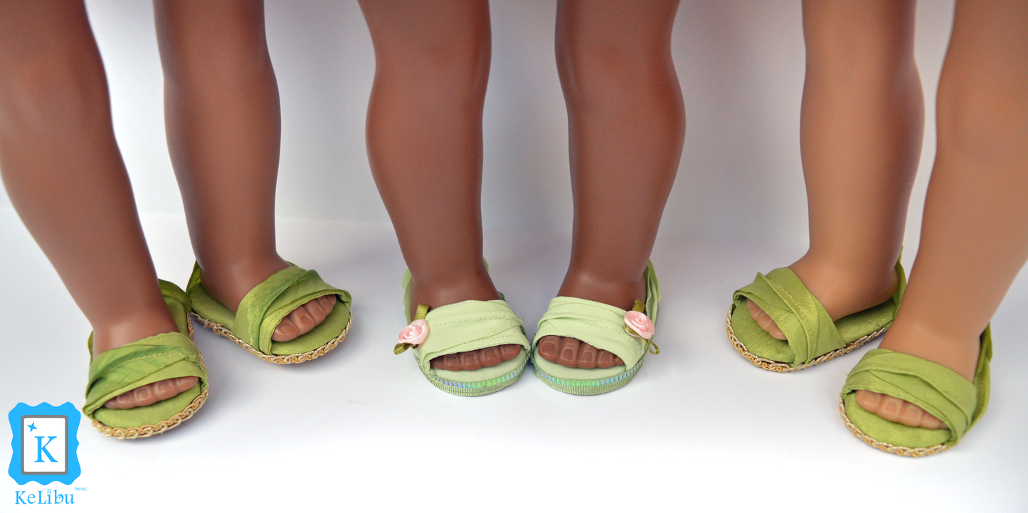 Flower Fairy Shoes 18 Inch Doll Sewing Pattern
