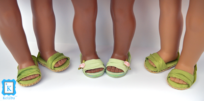 Flower Fairy Shoes 18 Inch Doll Sewing Pattern
