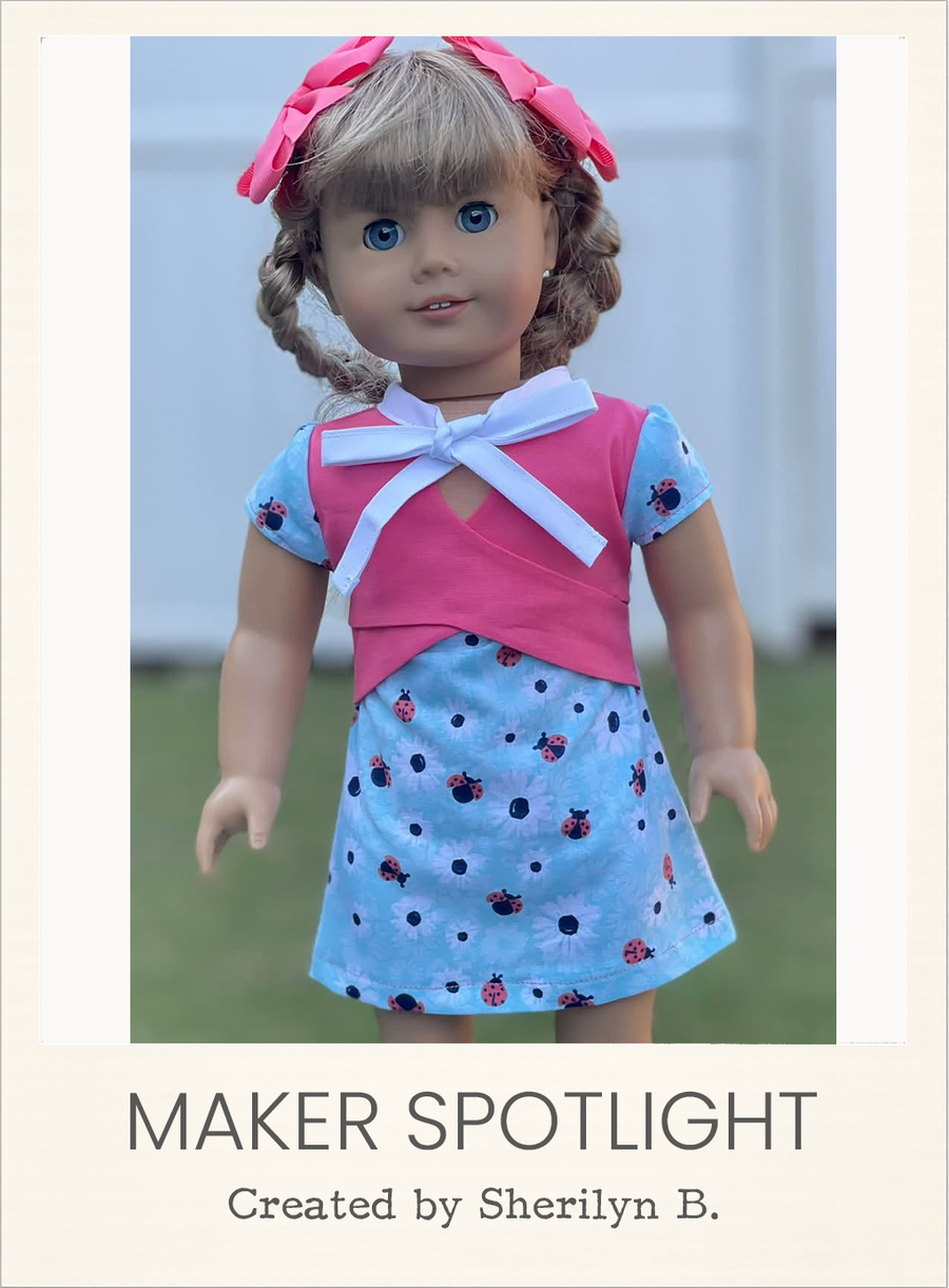 Dakota Dress 18 Inch Doll Sewing Pattern