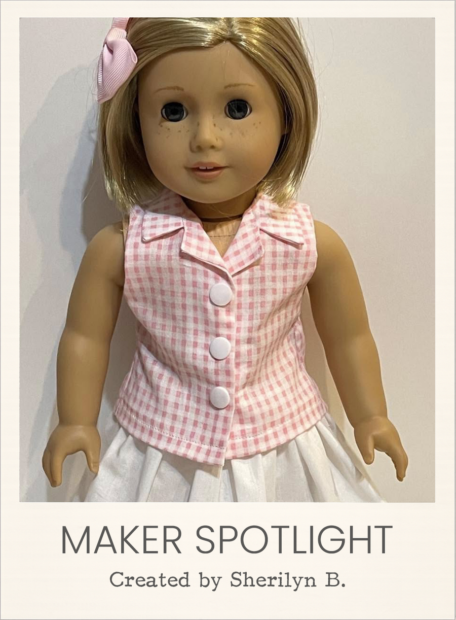 Danica Dress Top Combo 18 Inch Doll Sewing Pattern