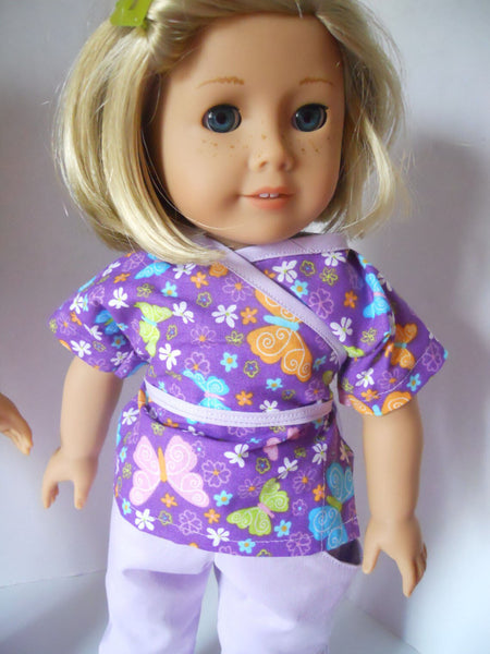 Dolly Hospital Scrubs 18 Inch Doll Sewing Pattern