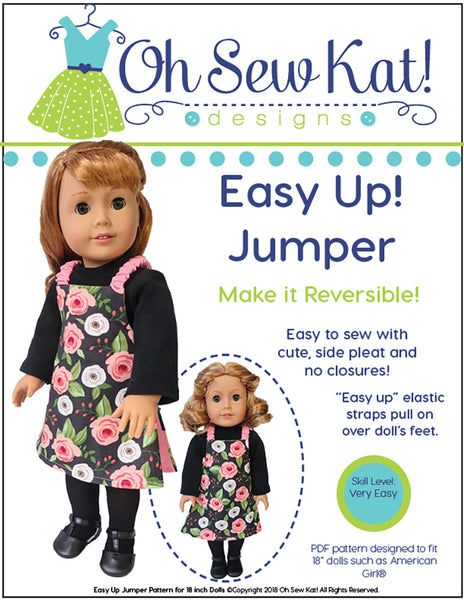 Easy Up Jumper 18 Inch Doll Sewing Pattern