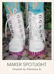 Customer-made Emmy Boots Sewing Pattern for 18" Dolls