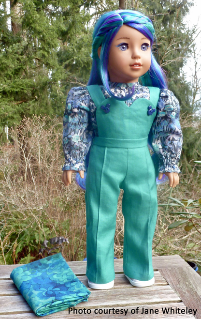 Sweetheart Overalls Inch Doll Sewing Pattern
