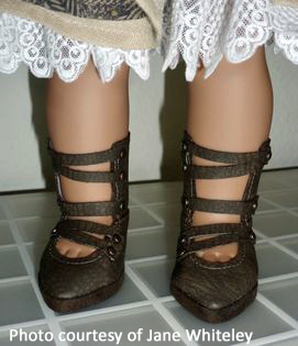 Steampunk Party Boots 18 Inch Doll Sewing Pattern