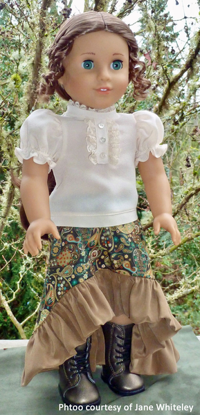 High Low Ruffle Skirt 18 Inch Doll Sewing Pattern