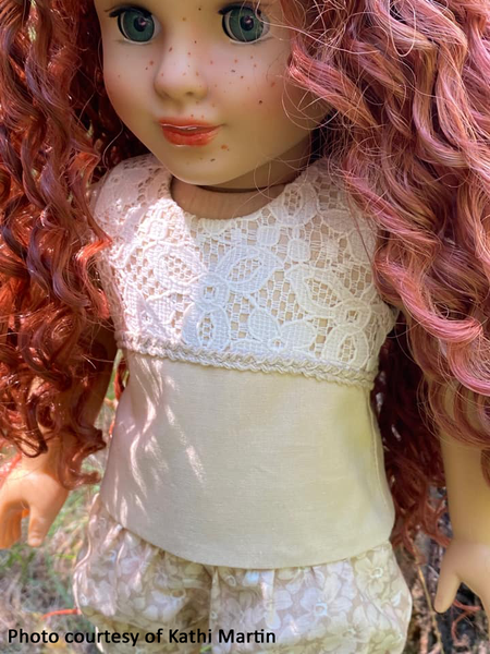 Lace on Top 18 Inch Doll Sewing Pattern