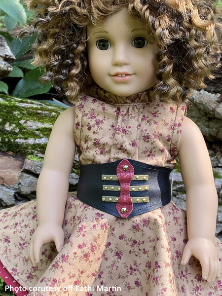 Ruffle Neck Blouse 18 Inch Doll Sewing Pattern - Steampunk Separates 3