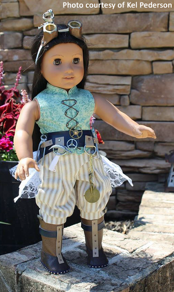 Steampunk Inventor Boots 18 Inch Doll Sewing Pattern