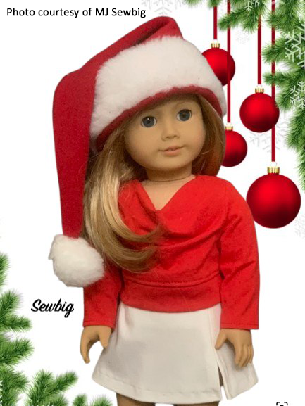 Cowl Neck Shirt 18 Inch Doll Sewing Pattern