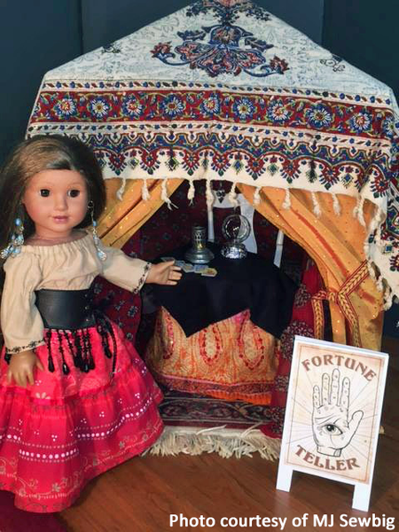 Fortune Teller Tent 18 Inch Doll Sewing Pattern