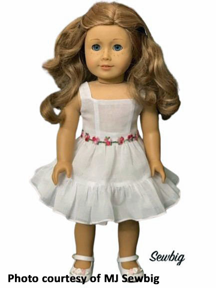 Tiered Jumper Dress 18 Inch Doll Sewing Pattern