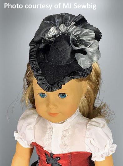 Perched Hat 18 Inch Doll Sewing Pattern