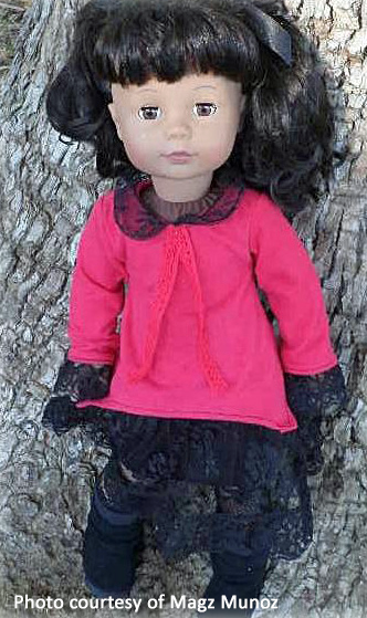 Mori Girl Winter Outfit 18 Inch Doll Sewing Pattern