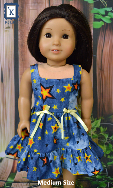 Tiered Jumper Dress 18 Inch Doll Sewing Pattern