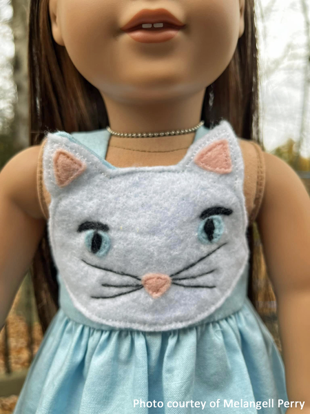 Animal Pinafore Dress 18 Inch Doll Sewing Pattern