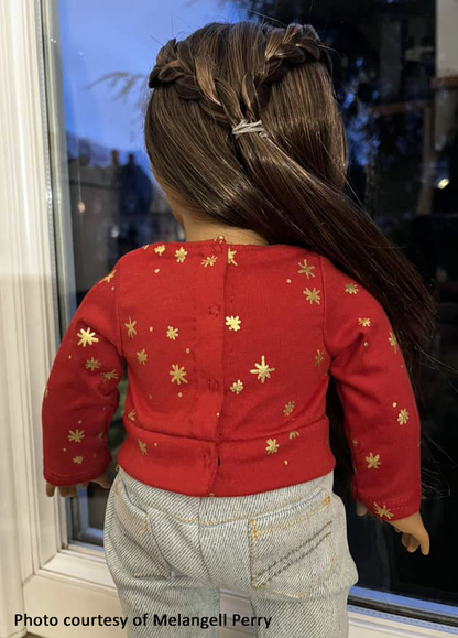 Cowl Neck Shirt 18 Inch Doll Sewing Pattern