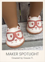 Customer-made Nerdy Hampster Flats ITH Embroidery Patterns for 18 Inch Dolls