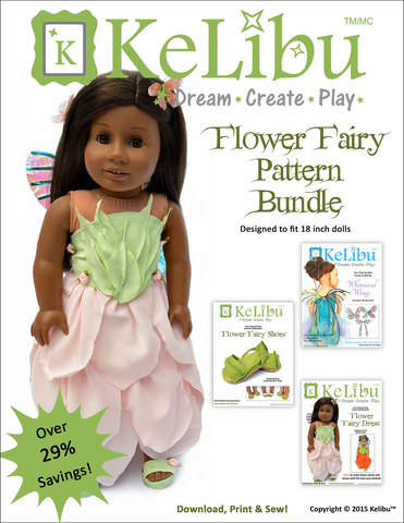 Flower Fairy Bundle 18 Inch Doll Sewing Patterns