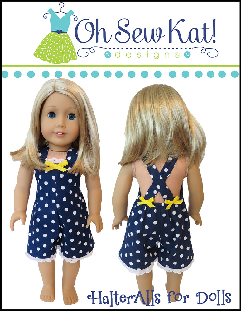 HalterAlls 18 Inch Doll Sewing Pattern