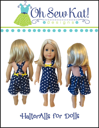 HalterAlls 18 Inch Doll Sewing Pattern