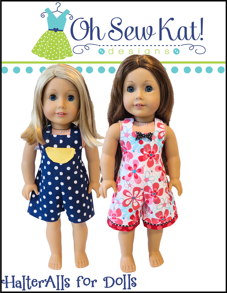 HalterAlls 18 Inch Doll Sewing Pattern