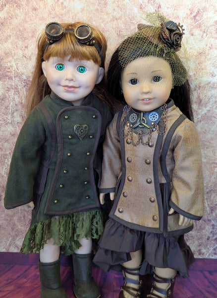 Steampunk Jacket 18 Inch Doll Sewing Pattern