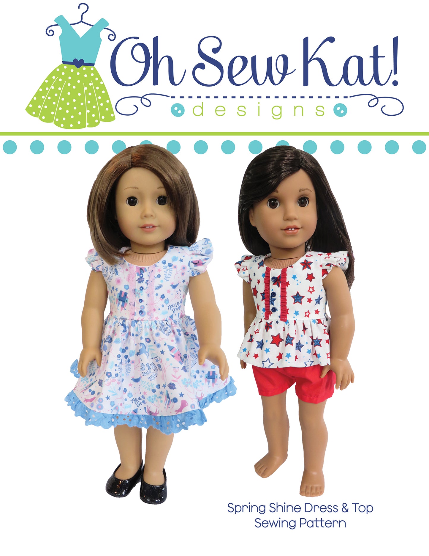 Spring Shine Dress 18 Inch Doll Sewing Pattern