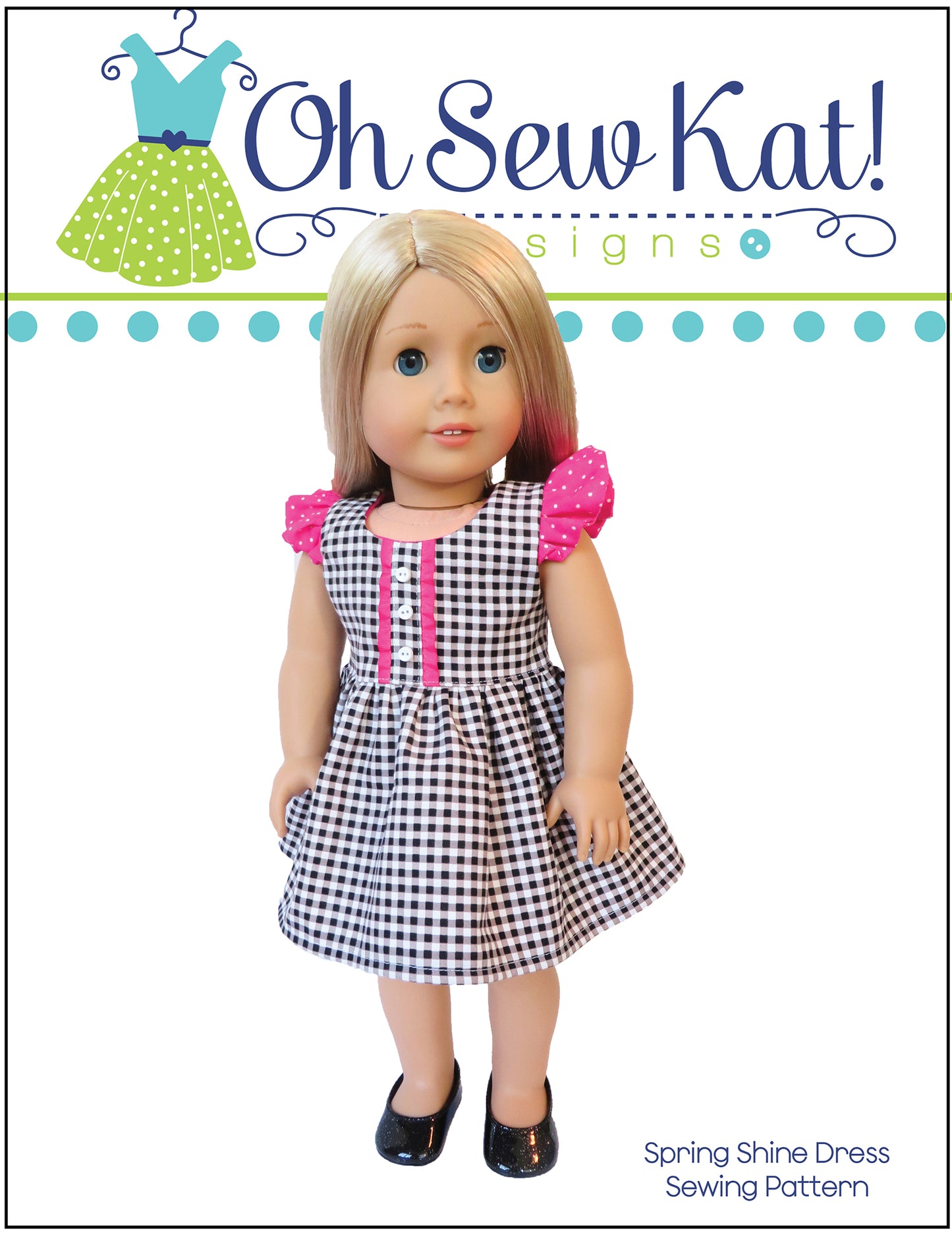 Spring Shine Dress 18 Inch Doll Sewing Pattern