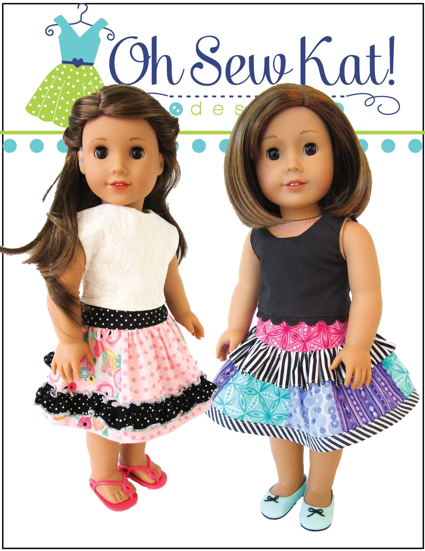 Twinkle Twirl Skirt 18 Inch Doll Sewing Pattern
