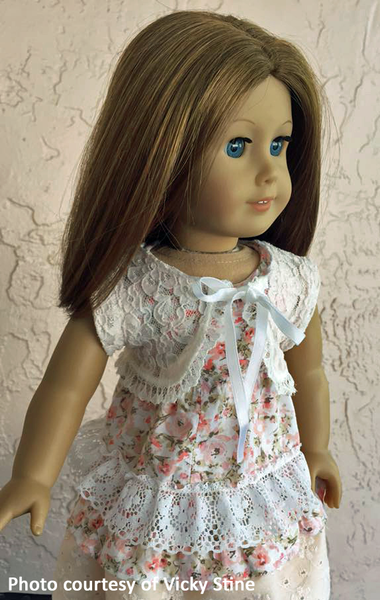 Mori Girl Shrug 18 Inch Doll Sewing Pattern